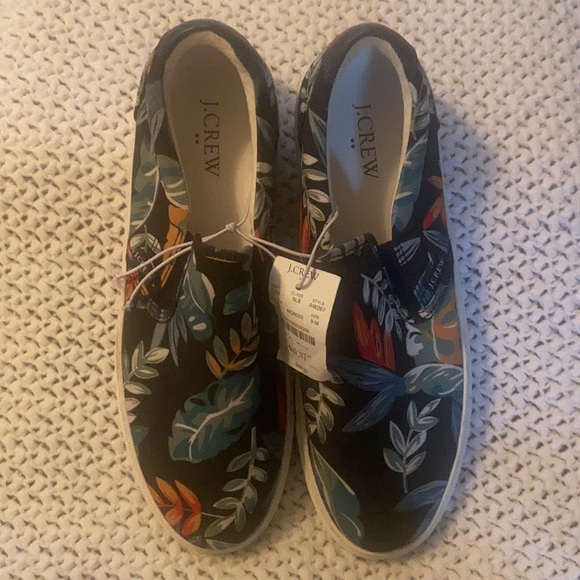 J Crew Slip on Sneakers-Tropical Print- NWT- Men’s size 9 Women’s size 10.5 - Picture 3 of 7